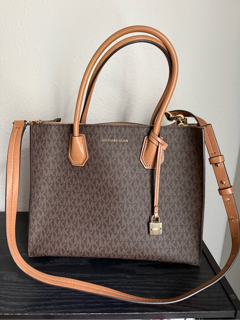 Michael Kors Mercer Large Brown Tote Bag
